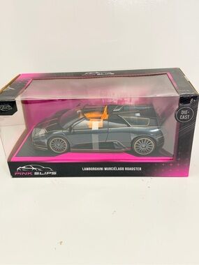 Jada Lamborghini Murciélago Roadster Die-Cast Model - Gray with Orange Interior
